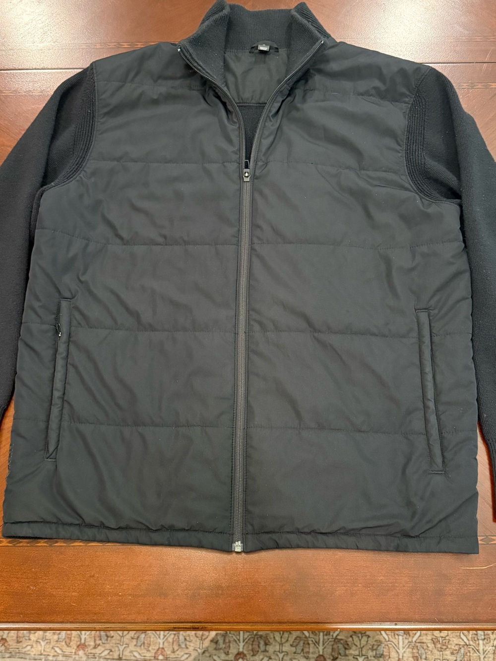 lululemon athletica Black Quilted Hybrid Puffer Jacket
